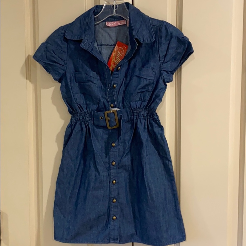 Girls jean day dress